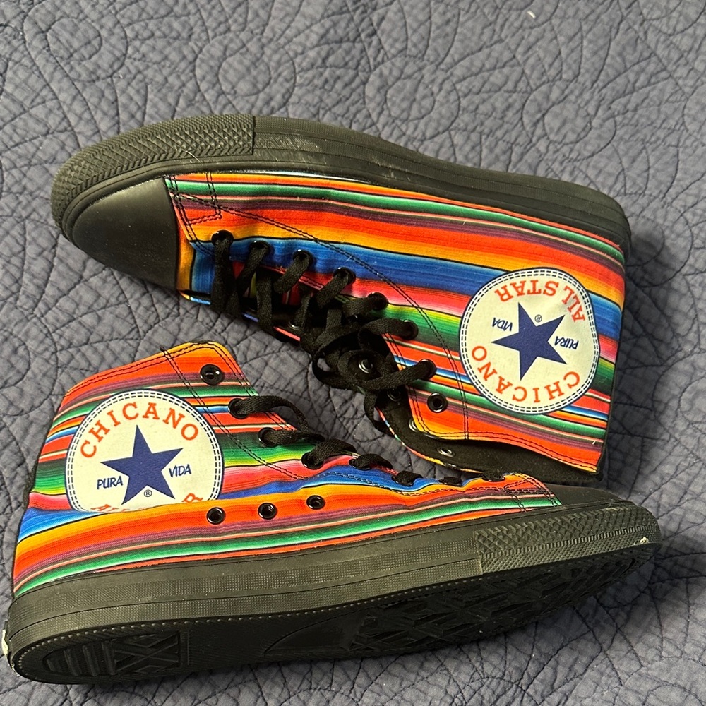 Chicano High-Top Sneakers - Multicolor Stripes